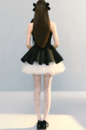 Obsidian Bow Sleeveless Dress