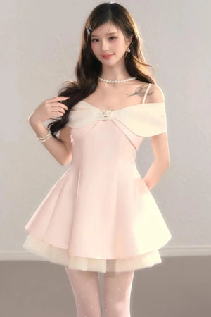 Off-Shoulder Bowknot Princess Dress