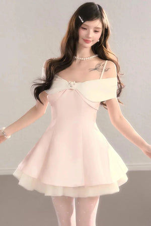 Off-Shoulder Bowknot Princess Dress