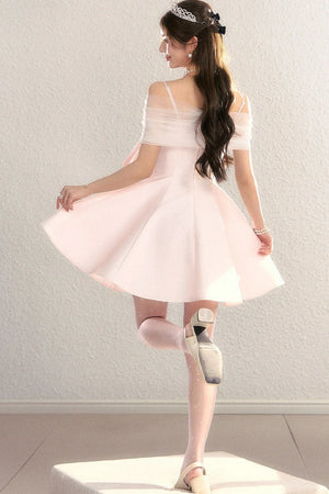 Off-Shoulder Evening Tulle Dress