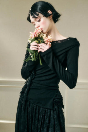 Off-Shoulder Lace Coordinate Set-Up