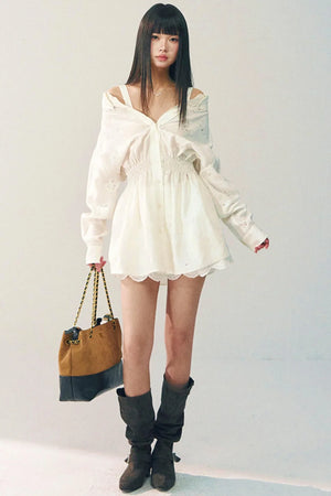 Off-Shoulder Lace Dress