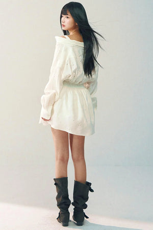 Off-Shoulder Lace Dress