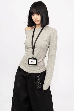 Off-Shoulder Slimming Blouse