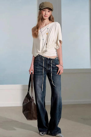 Off-Shoulder Summer T-Shirt