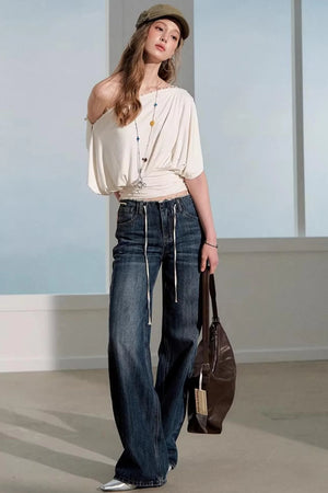 Off-Shoulder Summer T-Shirt