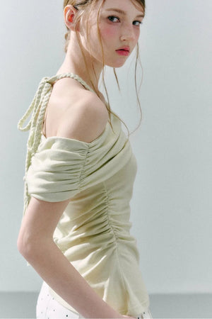 Off-Shoulder Tie Top
