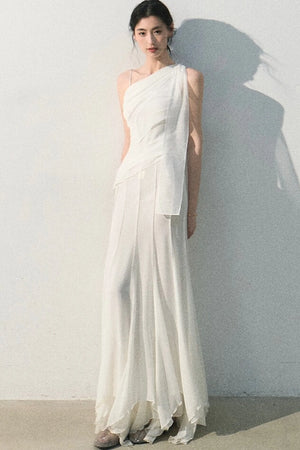 Off-Shoulder Waist-Cinching Top Set-Up