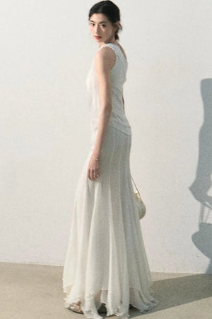 Off-Shoulder Waist-Cinching Top Set-Up