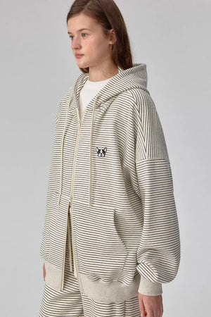 Off-White Striped Hooded Jacket Set-Up