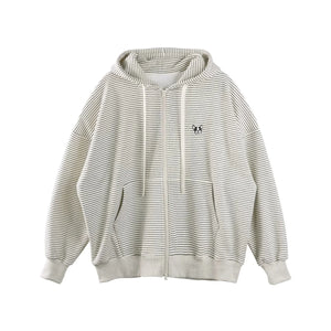 Off-White Striped Hooded Jacket Set-Up