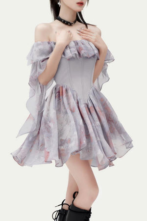 Oil Painting Style Romantic Dress