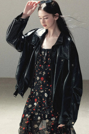 Oil Wax PU Leather Jacket