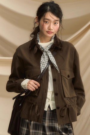 Old Poetry Leather Brown Jacket