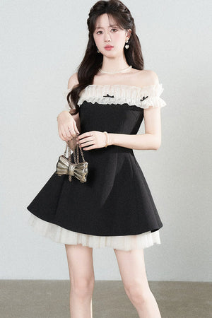 One-Shoulder A-Line Dress