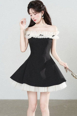 One-Shoulder A-Line Dress