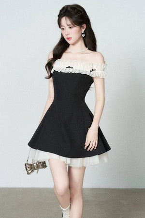 One-Shoulder A-Line Dress