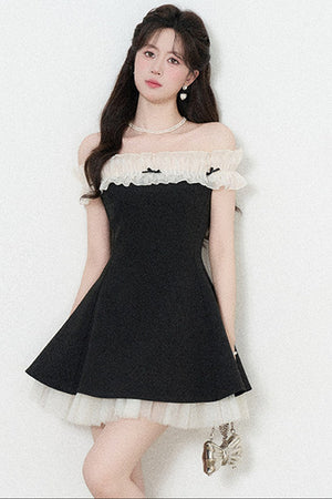 One-Shoulder A-Line Dress