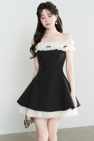 One-Shoulder A-Line Dress