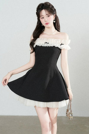 One-Shoulder A-Line Dress