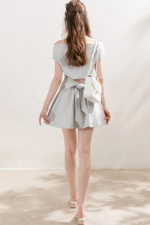 One-Shoulder A-Line Mini Dress