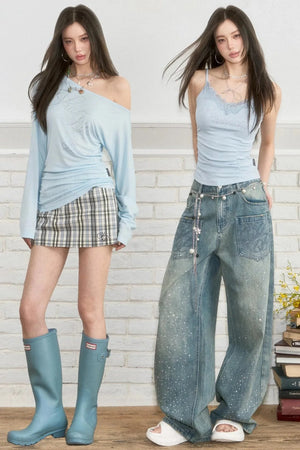 One-Shoulder Chic Set-Up