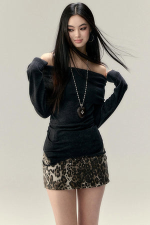 One-Shoulder Knit Vest Top