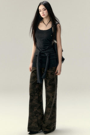 One-Shoulder Knit Vest Top