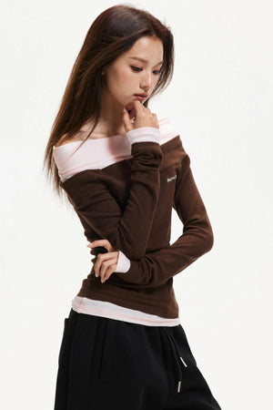 One-Shoulder Knitted Top