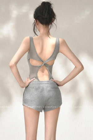 Open Back Mesh Bodysuit