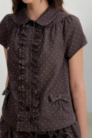 Orderly Wave Floral Skirt Set-Up