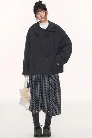 Original Cocoon Plaid Culottes Pants