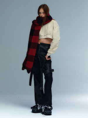 original design cute punk cat scarf