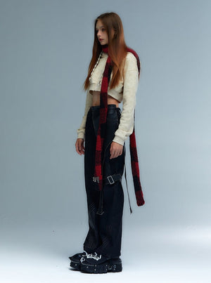 original design cute punk cat scarf