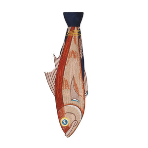 Original Design Fish Embroidery Stitching Neckties
