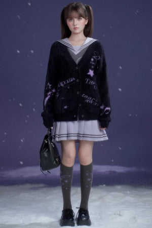 Oxygen Gray-Purple Sailor Dress