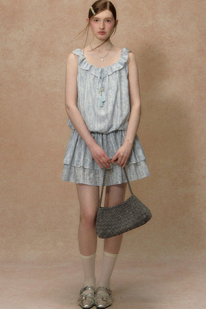 Painted Sky Square Neck Dress