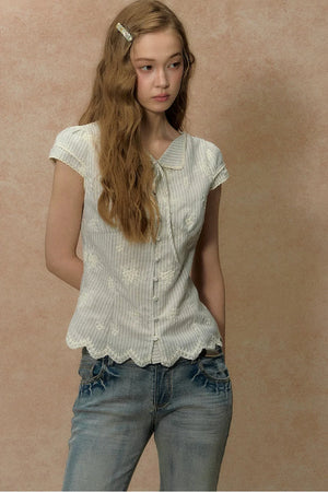 Paper Boat Striped Blouse