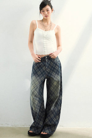 Patchwork Button Camisole Top