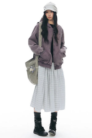 Patchwork Distressed Cardigan Jacket