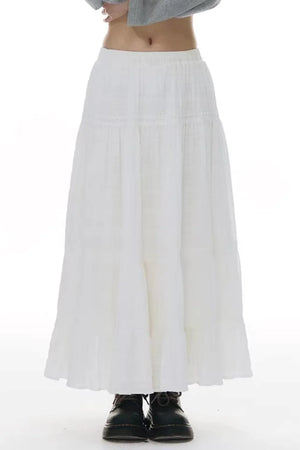 Patchwork Lace A-Line Skirt