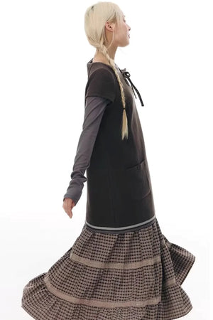 Patchwork Lace A-Line Skirt