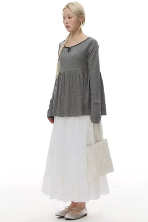Patchwork Lace A-Line Skirt