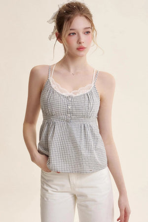 Patchwork Lace Camisole Set-Up