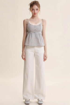 Patchwork Lace Camisole Set-Up