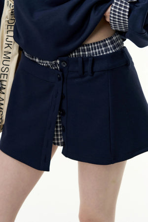 Patchwork Pullover Sweatshirt Set-Up