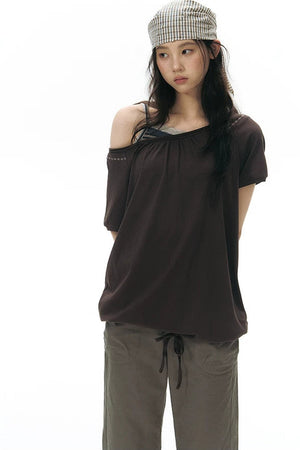 Patchwork Straight Leg Pants