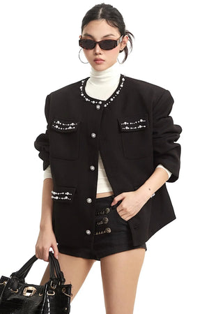 Pearl Black Luxury Jacket