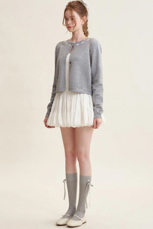 Pearl Button Knit Cardigan