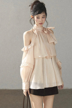 Pearl Luster Satin Blouse